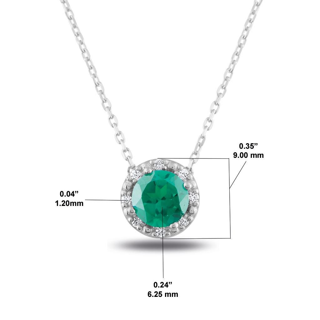 18k Diamond Ruby Necklace, Emerald Diamond Necklace, Sapphire Diamond Necklace, 14k Solid Gold Ruby Necklace, Color Stone Diamond Necklace