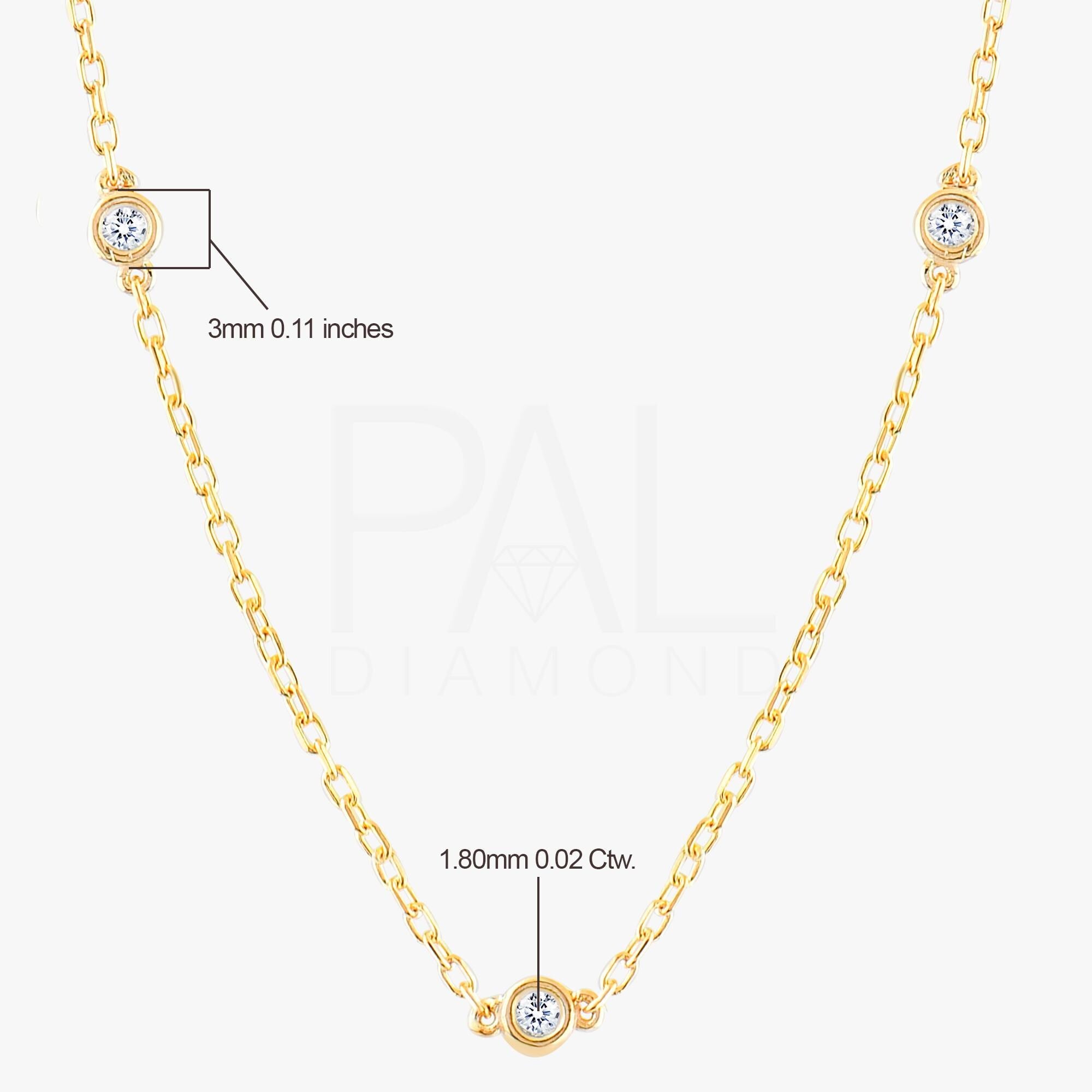 18k Diamond Solitaire Necklace, 14k Solid Gold 3 Stones Diamond Necklace, Bezel Setting Solitaire Diamond Necklace, Solitaire Gold Necklace