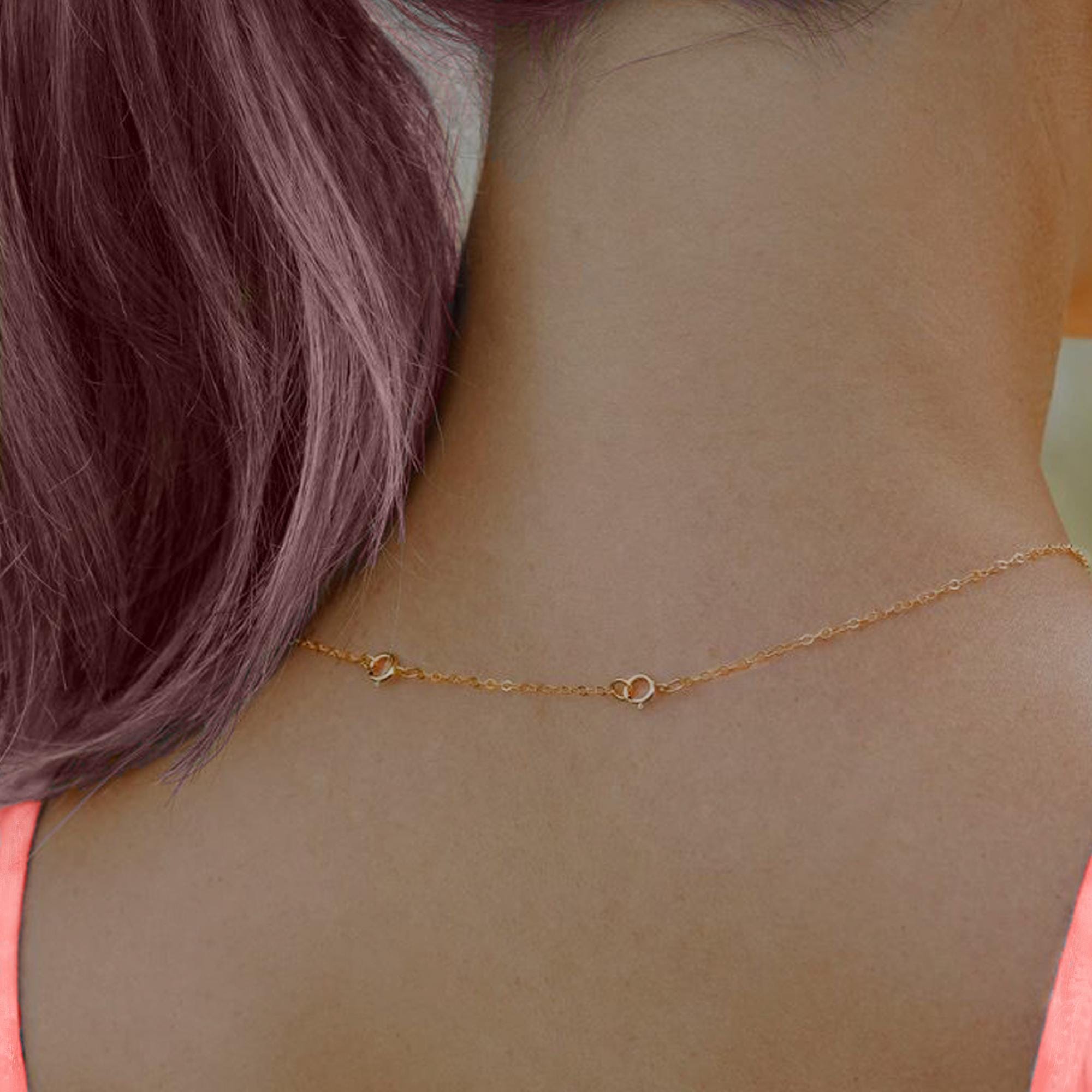 18k Solid Gold Chain Extender, 14k Adjustable Chain Extender, Removable Chain Extender for Necklace, Round Clasp Chain Extender