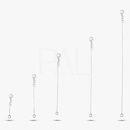 18k Lobster Claw Chain Extender, 14k Real Gold Adjustable Chain Extender, Removable Chain Extender for Necklace, Lobster Claw Clasp Extender